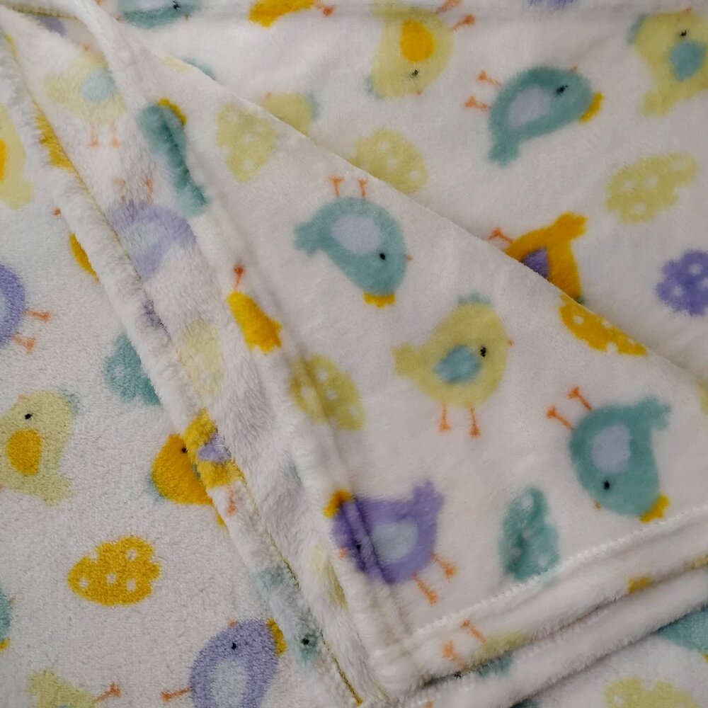 Parent's Choice baby blanket Easter chicks and eggs soft